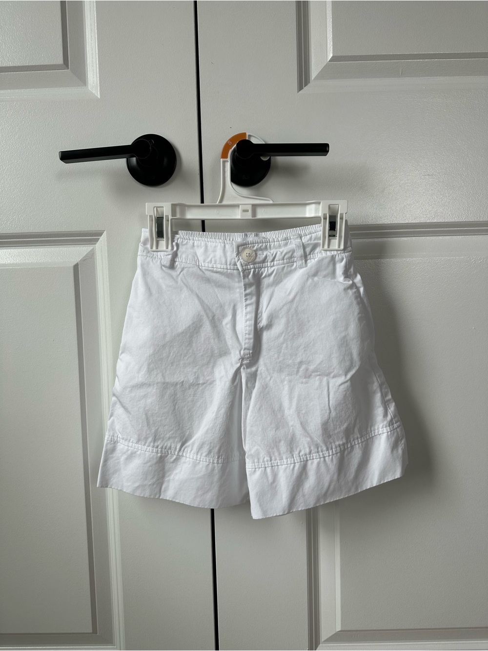 Zara White Girls Cotton Shorts